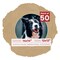 Beige Suede Mat Board for 14x14 Frames - Circle Opening for 12x12 Photos
